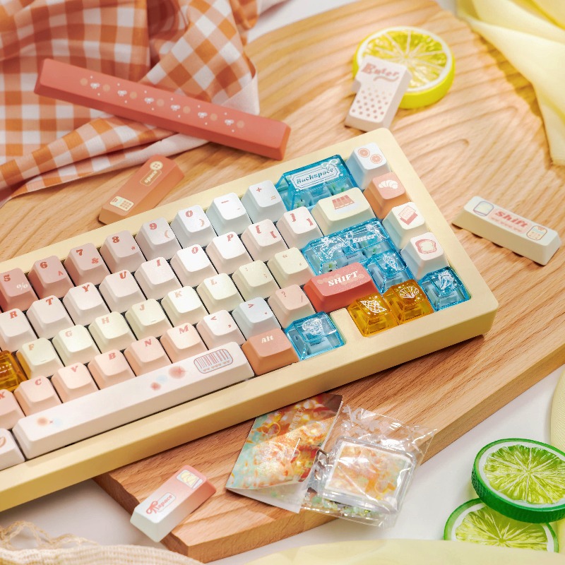 Pc Gaming Orange - Turuncu Deniz Tema Klavye Tuşları Seti