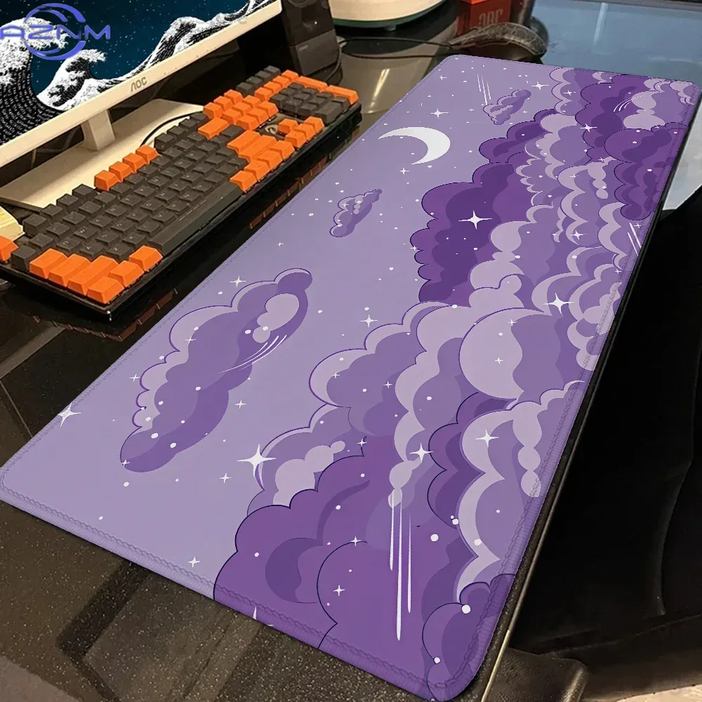 Pc Gaming Cloud Free - Cloud Moon mouse pad Mor, Masa