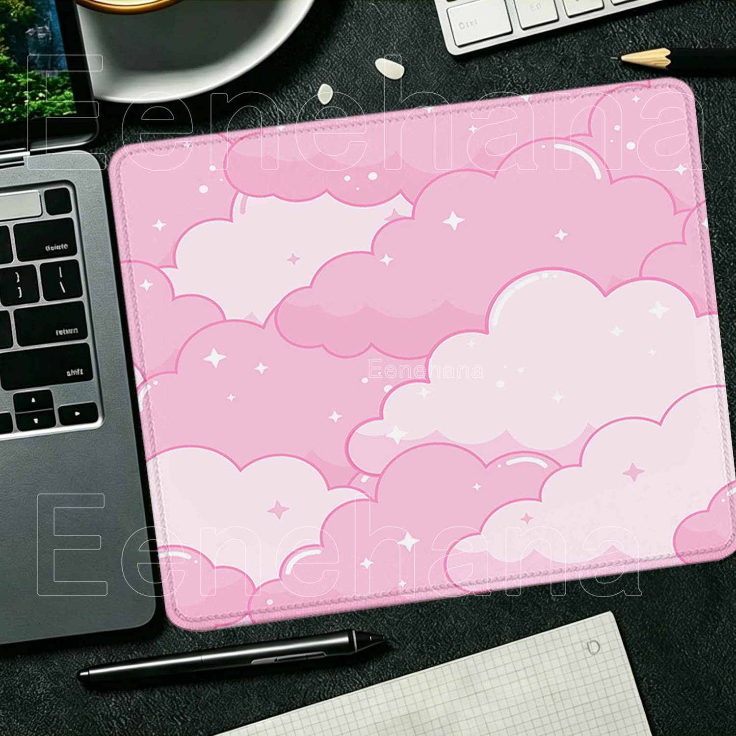 Pc Gaming Cloud Free - Sevimli Pembe Bulutlar Küçük Boy Mouse