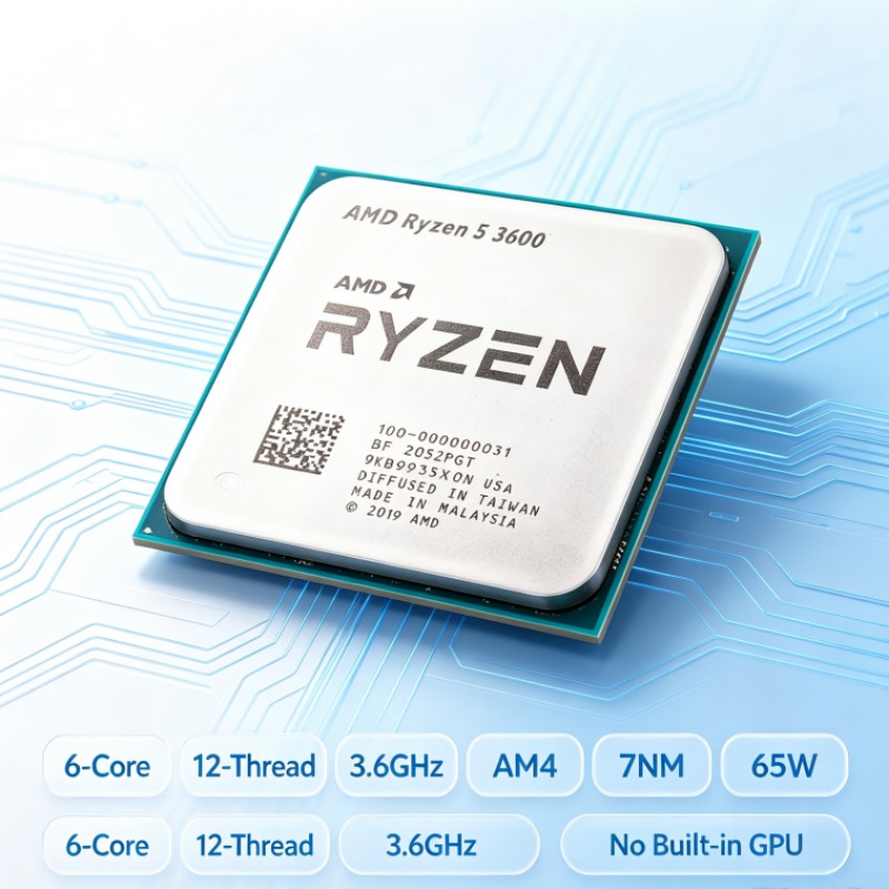 Amd Cpu Ryzen 5 - Ryzen 5 3600 6 Çekirdekli 12
