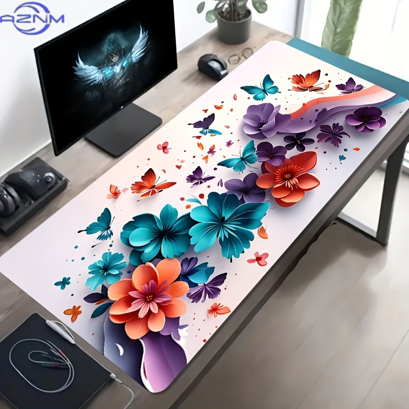 Pc Gaming Orange - 1 adet Büyük Oyun Masası Matı,