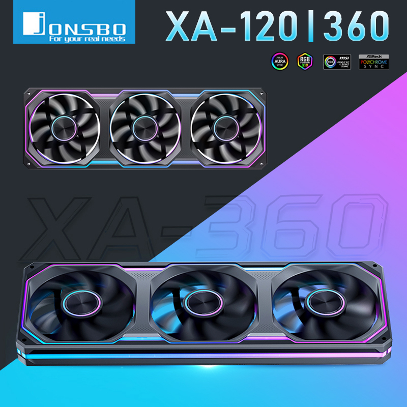 Pc Gaming Jonsbo - Jonsbo XA-120/240/360 PC Kasa Fanı Üç