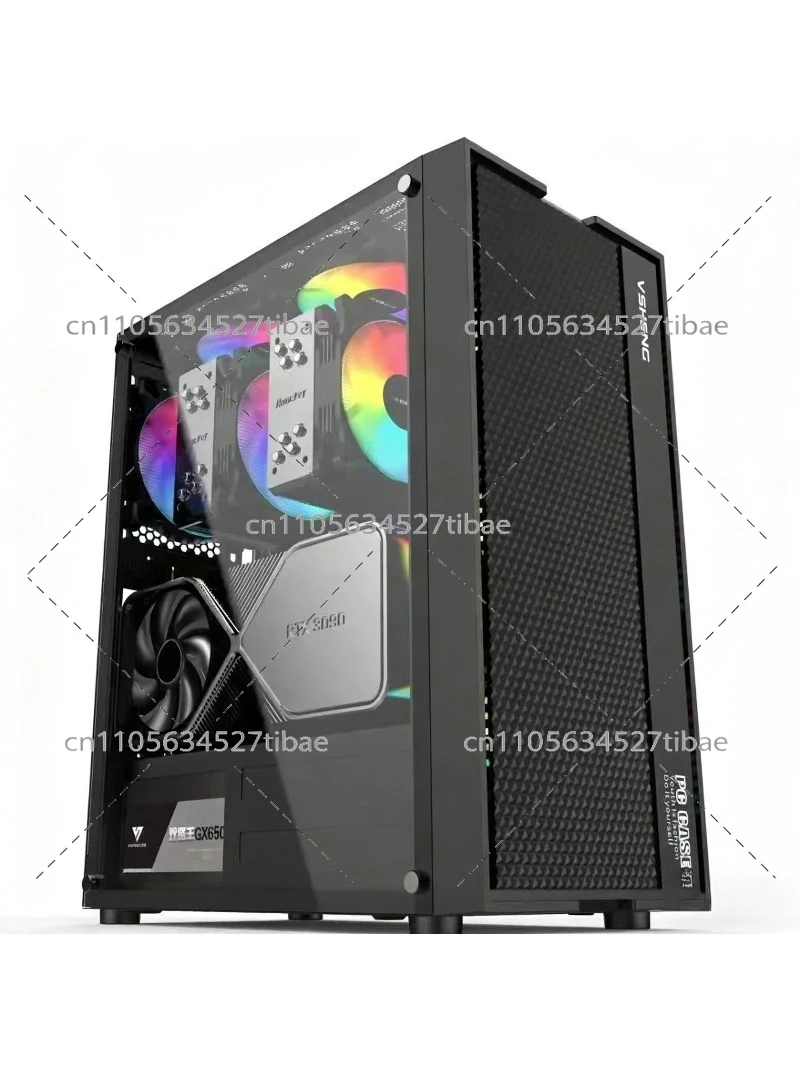 Pc Gaming Cpu - Cam Yan Panelli Siyah E-ATX Bilgisayar