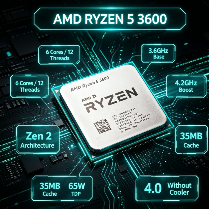 AMD Ryzen R5 3600 Oyun Bilgisa - Pc Gaming Cpu incelemesi ve fiyatı