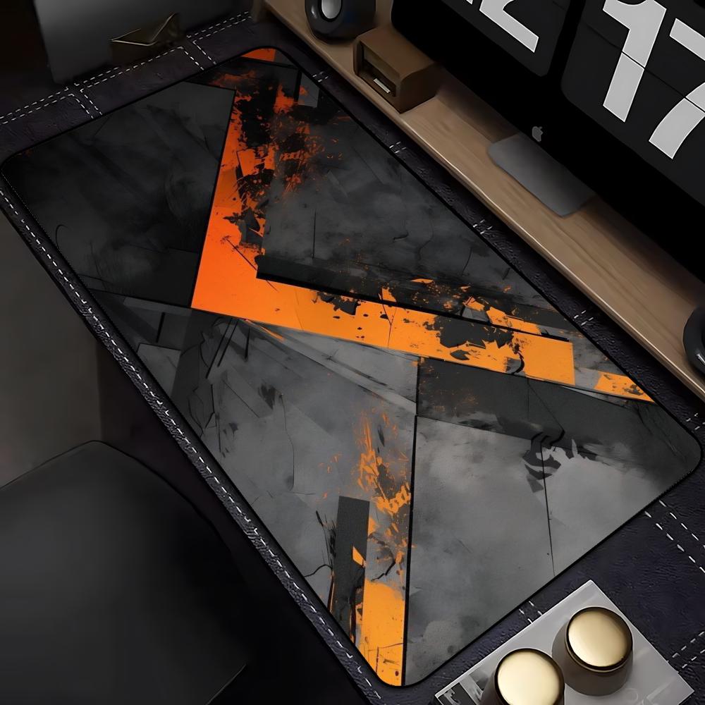 Siyah Turuncu Çatlak Geometrik - Pc Gaming Orange incelemesi ve fiyatı